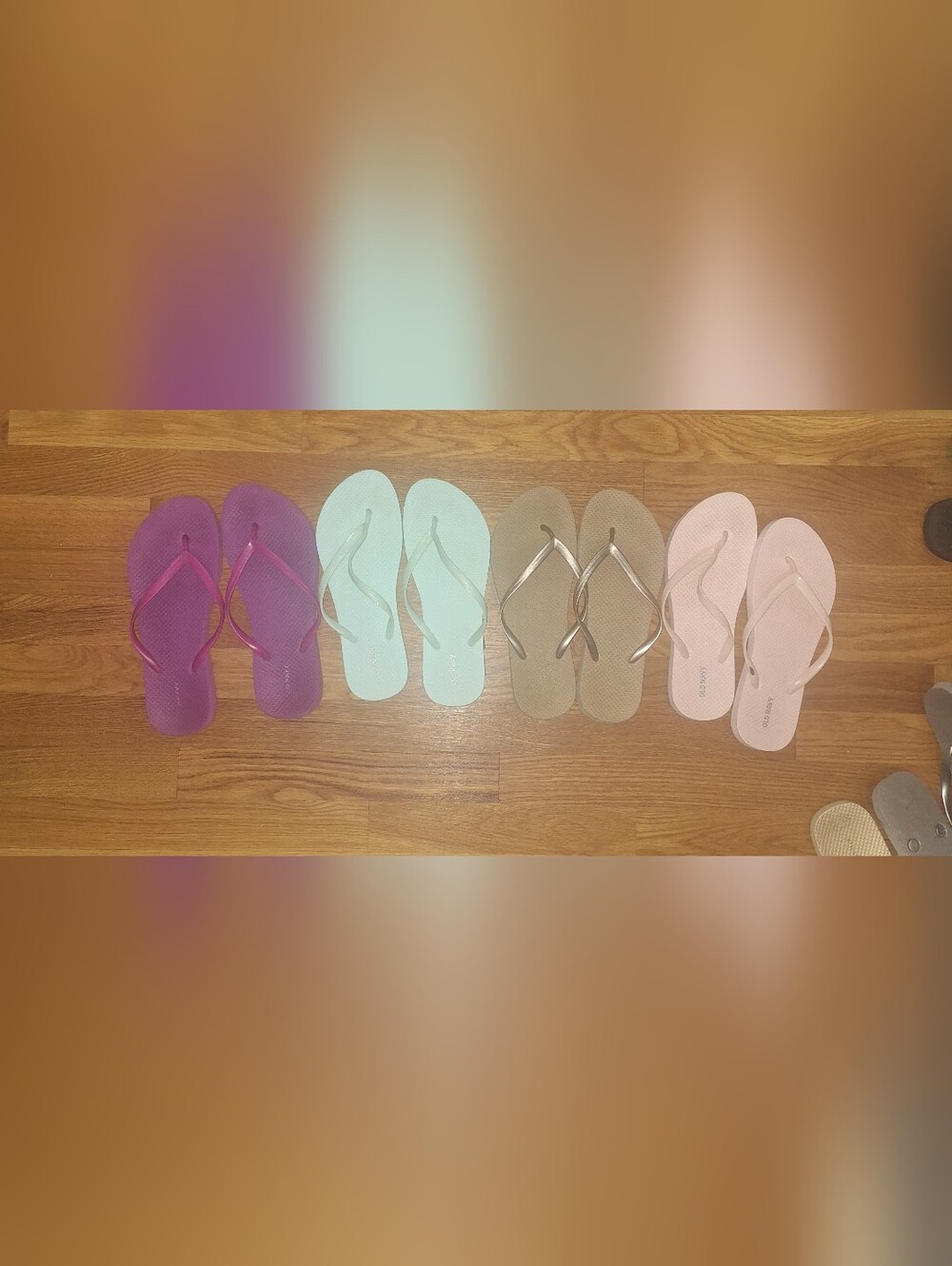 Old Navy Women's Flip Flop Sandals - Purple, Mint, Tan, Pink All 4